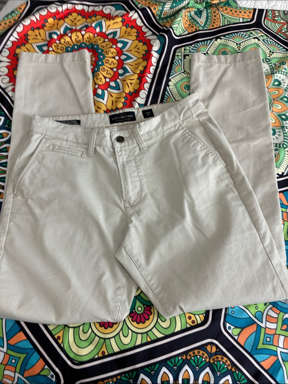 Lucky Brand Men’s Chinos in Light Tan